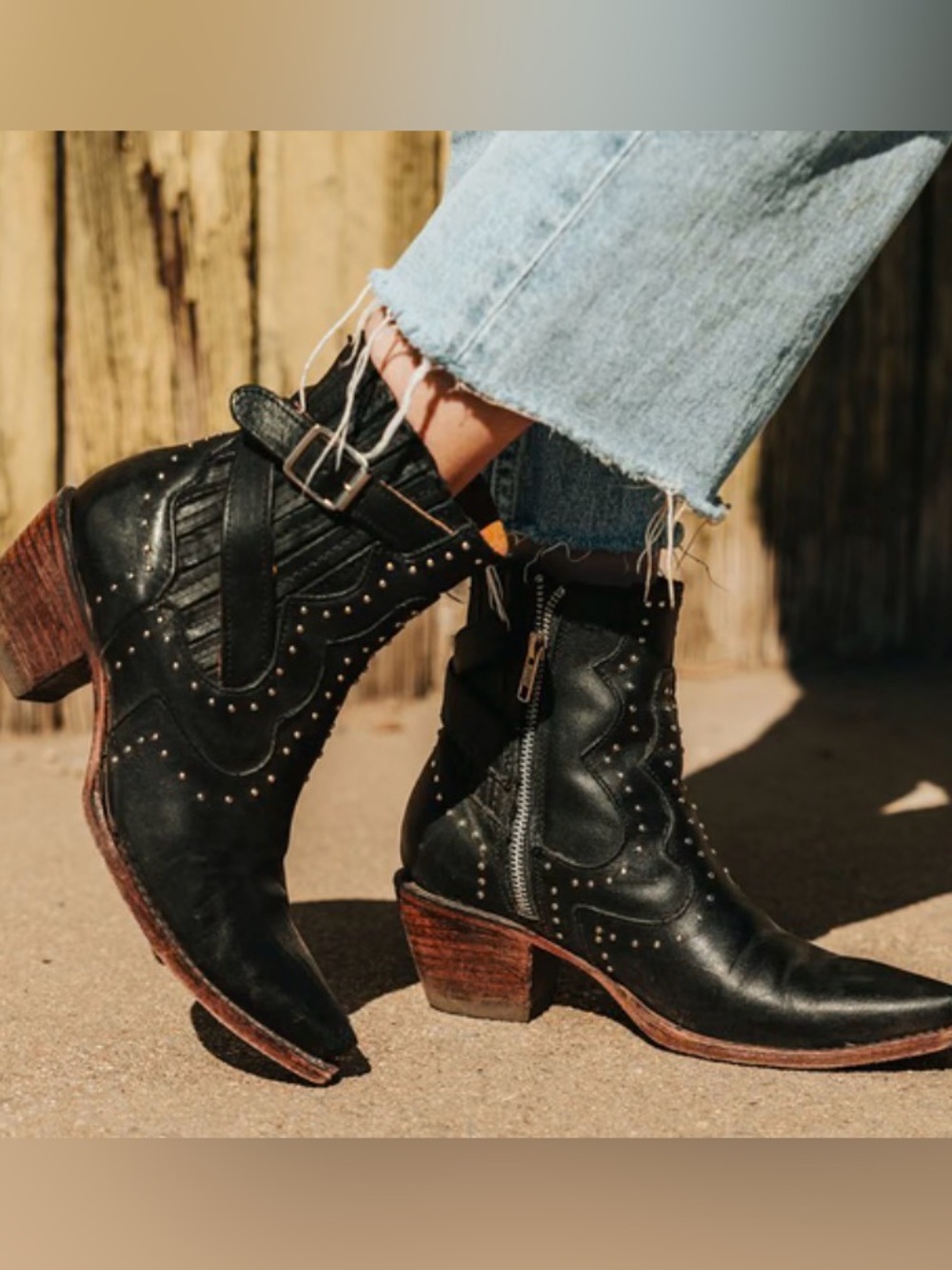 NIB Freebird Morgan Boots Black - Size 7
